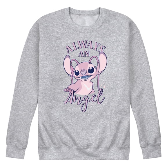 Disney - Lilo & Stitch - Always An Angel - Men's Crew Neck Fleece Pullover