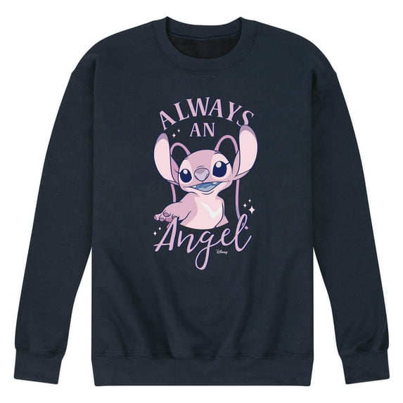 Disney - Lilo & Stitch - Always An Angel - Men's Crew Neck Fleece Pullover
