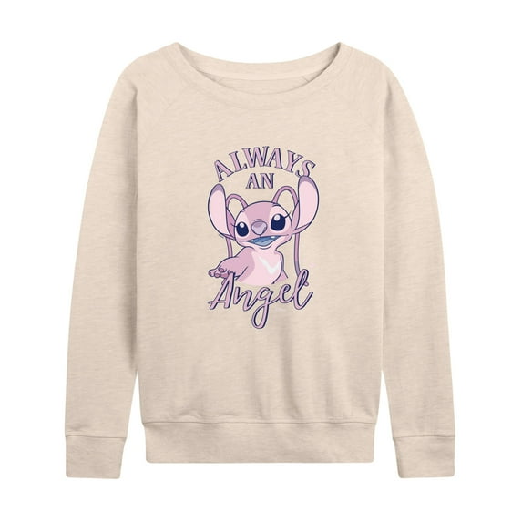 Disney - Lilo & Stitch - Always An Angel - Women's Lightweight French Terry Long Sleeve Shirt
