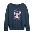 thumbnail image 1 of Disney - Lilo & Stitch - Always An Angel - Women's Lightweight French Terry Long Sleeve Shirt, 1 of 5