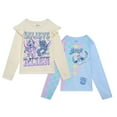 thumbnail image 1 of Disney Lilo & Stitch Angel 2 Pack Long Sleeve T-Shirts Little Kid to Big Kid, 1 of 5
