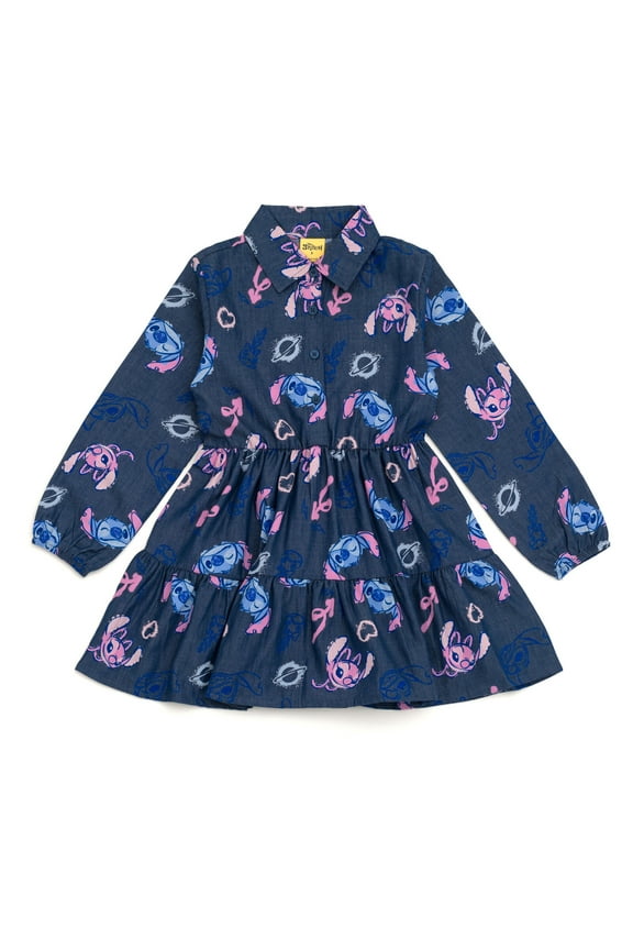 Lilo & Stitch Angel Chambray Dress Toddler to Big Kid