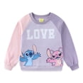 thumbnail image 1 of Disney Lilo & Stitch Angel Crewneck Pullover Fleece Sweatshirt (Girls), Sizes 4-12, 1 of 4