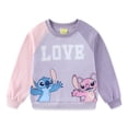 thumbnail image 1 of Disney Lilo & Stitch Angel Crewneck Pullover Fleece Sweatshirt (Girls), Sizes 4-12, 1 of 4