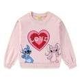thumbnail image 1 of Disney Lilo & Stitch Angel Crewneck Pullover Sweatshirt (Girls), Sizes 7-16, 1 of 4