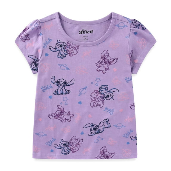 Disney Lilo & Stitch Angel Short Sleeve T-Shirt (Girls), Sizes 4-16