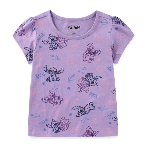 Disney Lilo & Stitch Angel Short Sleeve T-Shirt (Girls), Sizes 4-16