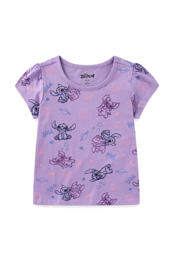 Lilo & Stitch Angel Short Sleeve T-Shirt (Girls), Sizes 4-16