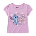 thumbnail image 1 of Disney Lilo & Stitch Angel Short Sleeve T-Shirt (Girls), Sizes 5-12, 1 of 4