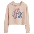 thumbnail image 1 of Disney - Lilo & Stitch - Angel & Stitch Share Kisses - Juniors Cropped Pullover Hoodie, 1 of 4