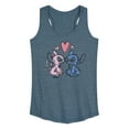 thumbnail image 1 of Disney - Lilo & Stitch - Angel & Stitch Share Kisses - Women's Racerback Tank Top, 1 of 5