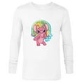 thumbnail image 1 of Disney Lilo & Stitch Angel Tropical Hawai’i Beach Vibes - Long Sleeve T-Shirt for Men - Customized-White, 1 of 5