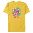 thumbnail image 1 of Disney Lilo & Stitch Angel Tropical Hawai’i Beach Vibes - Short Sleeve Blended T-Shirt for Adults - Customized-Yellow, 1 of 5