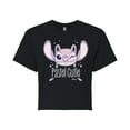 thumbnail image 1 of Disney - Lilo & Stitch - Angel's A Pastel Cutie - Juniors Cropped Cotton Blend T-Shirt, 1 of 5