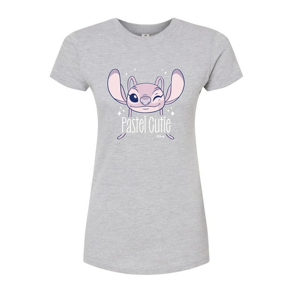 Disney - Lilo & Stitch - Angel's A Pastel Cutie - Juniors Fitted Graphic T-Shirt