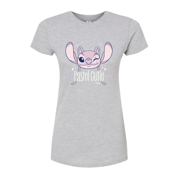 Disney - Lilo & Stitch - Angel's A Pastel Cutie - Juniors Fitted Graphic T-Shirt