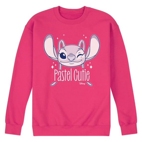 Disney - Lilo & Stitch - Angel's A Pastel Cutie - Men's Crew Neck Fleece Pullover