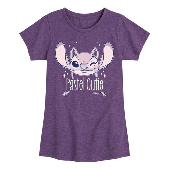 Disney - Lilo & Stitch - Angel's A Pastel Cutie - Toddler & Youth Girls Short Sleeve Graphic T-Shirt