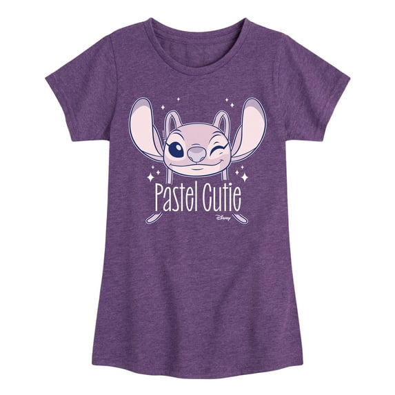 Disney - Lilo & Stitch - Angel's A Pastel Cutie - Toddler & Youth Girls Short Sleeve Graphic T-Shirt