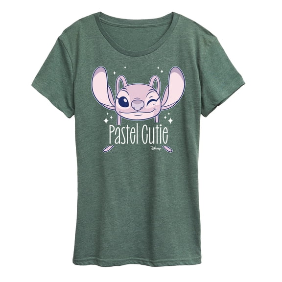 Disney - Lilo & Stitch - Angel's A Pastel Cutie - Women's Short Sleeve Graphic T-Shirt