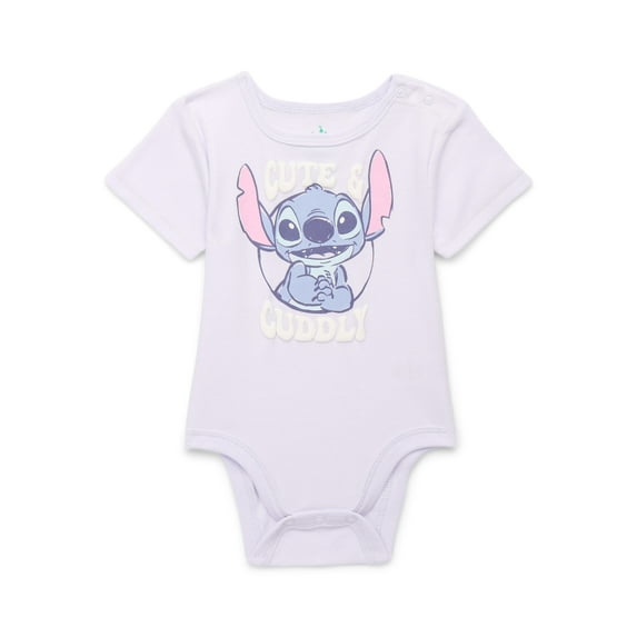 Disney Lilo & Stitch Baby Bodysuits, 2-Pack, Sizes 0/3 Months-24 Months