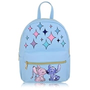 Disney Lilo and Stitch Backpack for Women, Men, Unisex Cute PU Leather 10" Stitch Mini Backpack Purse Shoulder Purse Stitch Bag and Stitch Accessories