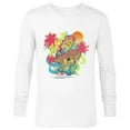thumbnail image 1 of Disney Lilo & Stitch Beach Vibes Sunny Surfing Aloha - Long Sleeve T-Shirt for Men - Customized-White, 1 of 5