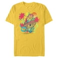 thumbnail image 1 of Disney Lilo & Stitch Beach Vibes Sunny Surfing Aloha - Short Sleeve Blended T-Shirt for Adults - Customized-Yellow, 1 of 5