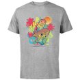 thumbnail image 1 of Disney Lilo & Stitch Beach Vibes Sunny Surfing Aloha - Short Sleeve Cotton T-Shirt for Adults - Customized-Athletic Heather, 1 of 5