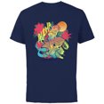 thumbnail image 1 of Disney Lilo & Stitch Beach Vibes Sunny Surfing Aloha - Short Sleeve Cotton T-Shirt for Adults - Customized-Navy, 1 of 5