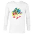 thumbnail image 1 of Disney Lilo & Stitch Beach Vibes Surfing Catching Waves - Long Sleeve T-Shirt for Men - Customized-White, 1 of 5