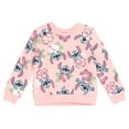 Disney Lilo & Stitch Big Girls French Terry Sweatshirt Little Kid to