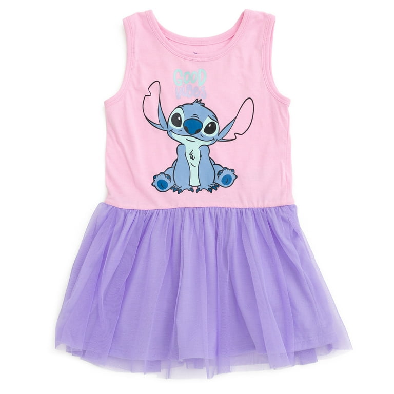 Disney Lilo & Stitch Big Girls Tulle Dress Little Kid to Big 