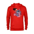 thumbnail image 1 of Disney Lilo & Stitch Bike Adventure - Pullover Hoodie for Adults -Customized-Red Heather, 1 of 5
