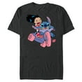 thumbnail image 1 of Disney Lilo & Stitch Bike Adventure - Short Sleeve Blended T-Shirt for Adults -Customized-Dark Heather, 1 of 5
