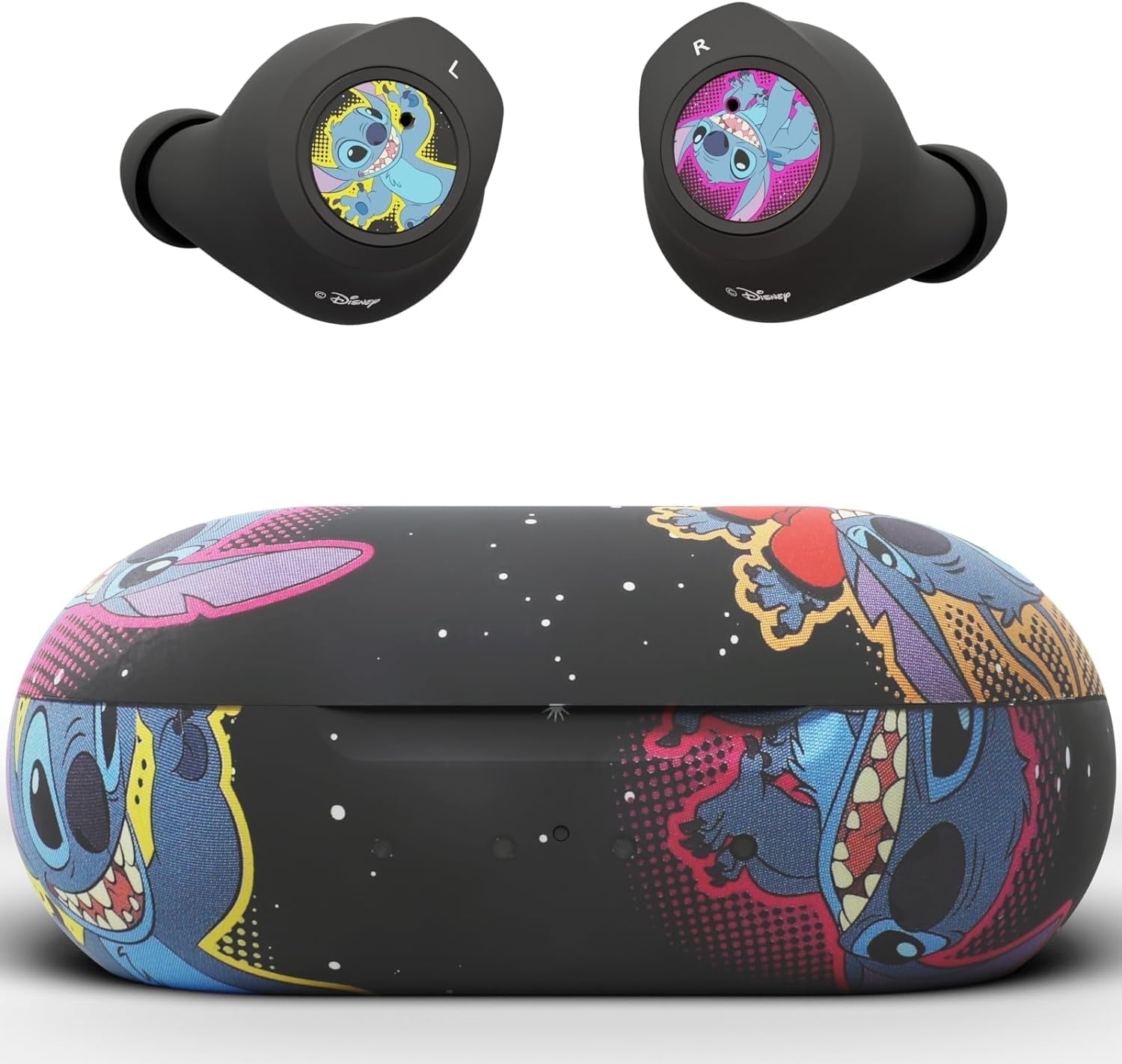Disney Lilo Stitch Wireless Bluetooth Earbuds, Charging Case