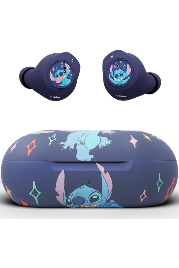 Lilo and Stitch Wireless Bluetooth Earbuds with Mic, Touch Control, 30H Playtime, Charging Case