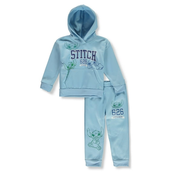 Disney Lilo & Stitch Boys' 2-Piece Joggers Set Outfit Color: multi Size: 5