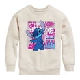 thumbnail image 1 of Disney - Lilo & Stitch Boys' Graphic Long Sleeve Fleece Sweatshirt, 1 of 5