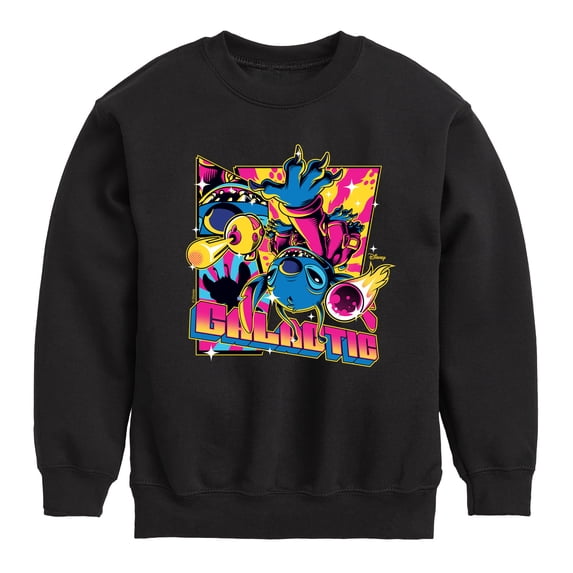 Disney - Lilo & Stitch Boys' Graphic Long Sleeve Fleece Sweatshirt