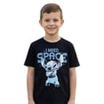 thumbnail image 1 of Disney Lilo & Stitch Boys Short Sleeve T-Shirt  Official Licensed Graphic Tee Sizes XS-2XL, Black, Medium, 1 of 5