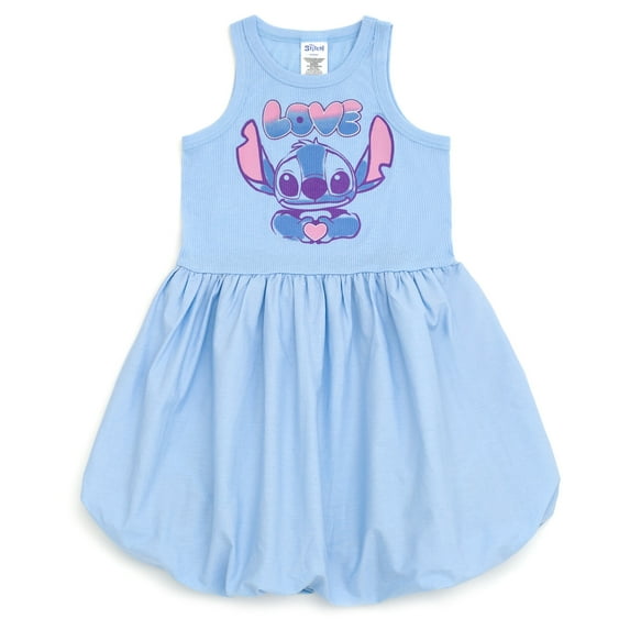 Disney Lilo & Stitch Bubble Ribbed Dress Toddler to Big Kid