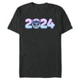 thumbnail image 1 of Disney Lilo & Stitch Bursting Through Happy New Year 2024 - Short Sleeve Blended T-Shirt for Adults - Customized-Dark Heather, 1 of 5