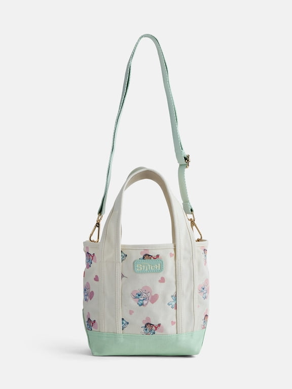 Disney Lilo and Stitch Women's Canvas Tote Bag, Blue