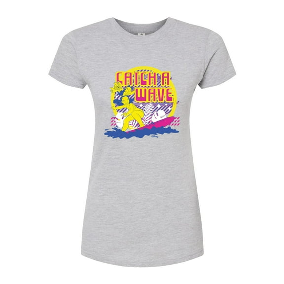 Disney - Lilo & Stitch - Catch A Wave - Juniors Fitted Graphic T-Shirt