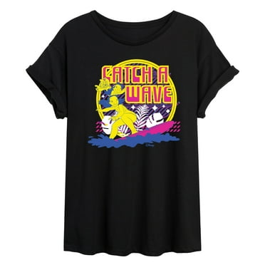 Disney - Lilo & Stitch - Catch A Wave - Juniors Ideal Flowy Muscle T-Shirt