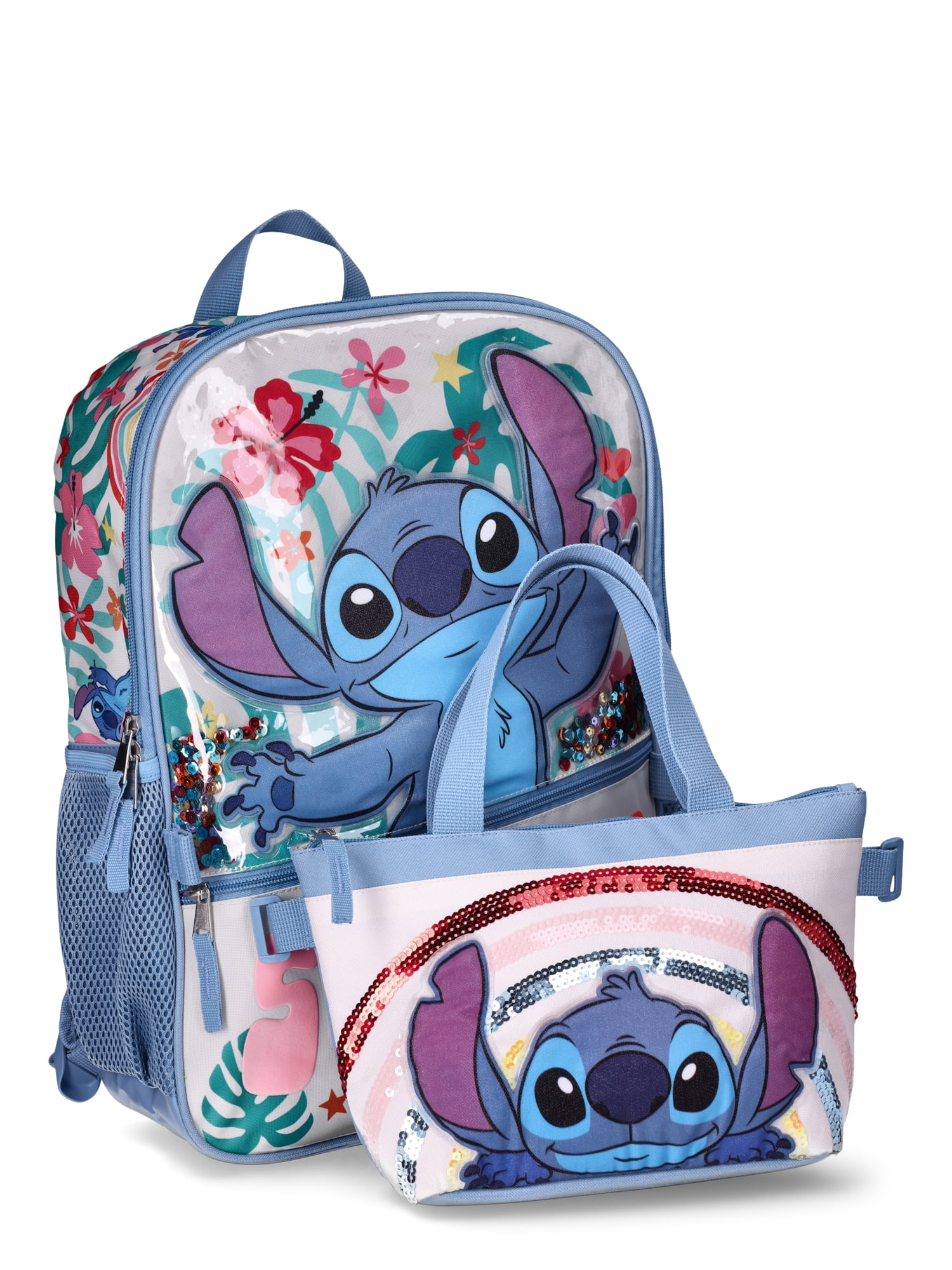 Stitch Gifts Lilo and Stitch Bag Lilo & Stitch Pastel Baby Blue Hand Bag w/ Matching Adjustable Shoulder Strap & Free Matching Gift for New Customers