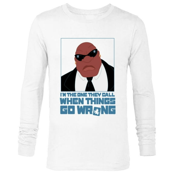 Disney Lilo & Stitch Cobra Bubbles Call When Things Go Wrong - Long Sleeve T-Shirt for Men - Customized-White