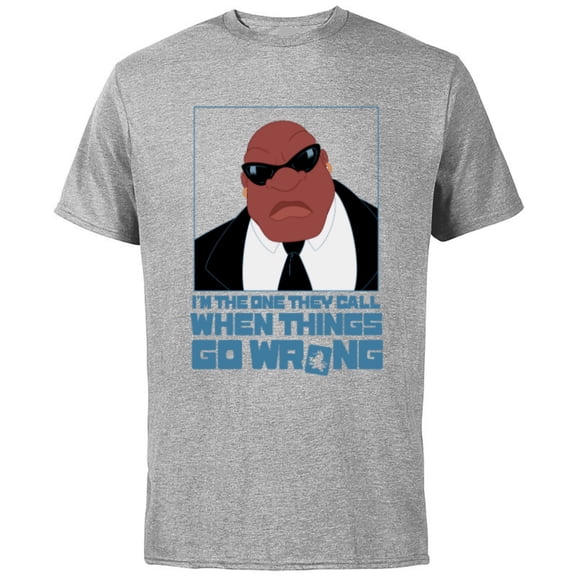 Disney Lilo & Stitch Cobra Bubbles Call When Things Go Wrong - Short Sleeve Cotton T-Shirt for Adults - Customized-Athletic Heather