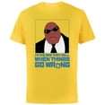 thumbnail image 1 of Disney Lilo & Stitch Cobra Bubbles Call When Things Go Wrong - Short Sleeve Cotton T-Shirt for Adults - Customized-Yellow, 1 of 5